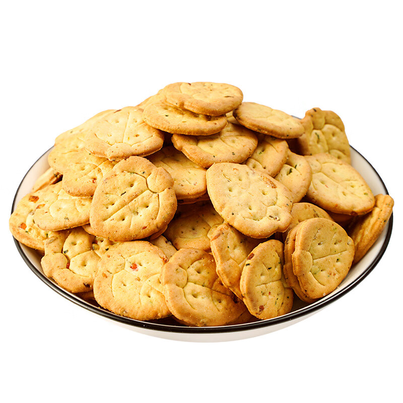【厂家直发】九蔬小饼蔬菜薄脆饼干小饼干办公室休闲零食 九蔬饼干100包