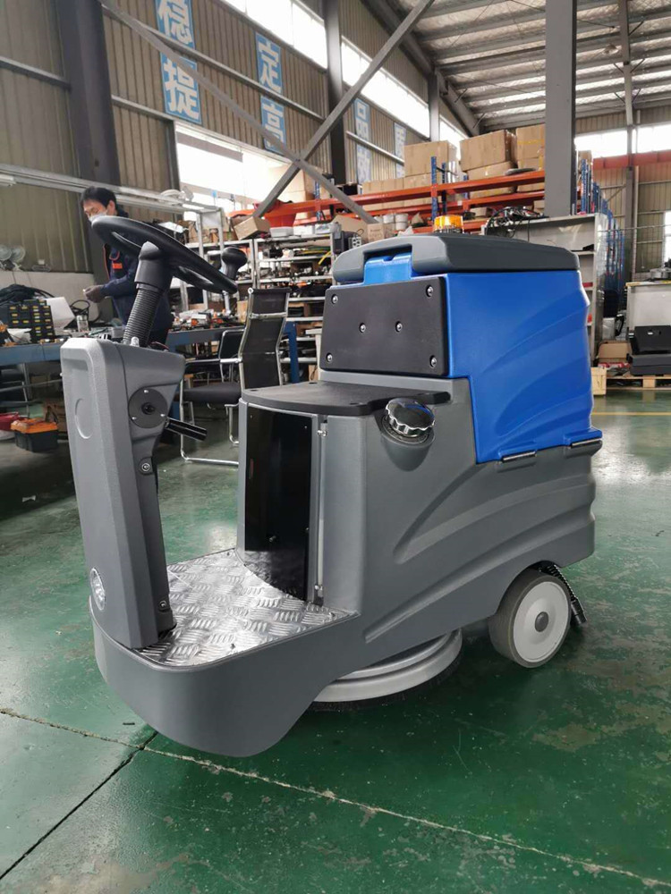 定制电动洗地机商场工厂驾驶式全自动洗地机拖地吸干机环卫扫地车 lb