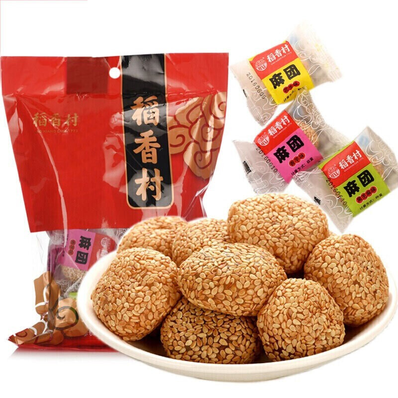 稻香村(daoxiangcun)中华老字号麻团驴打滚冰糖葫芦北京特产休闲食品