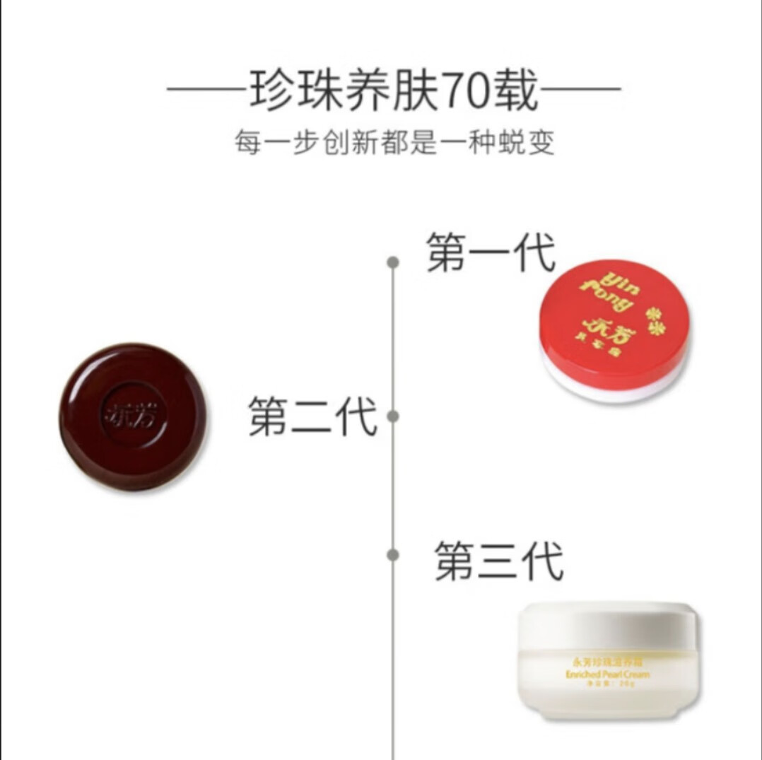 国货护肤品老牌永芳第三代真珍珠膏贵妇膏素颜霜 所有肤质