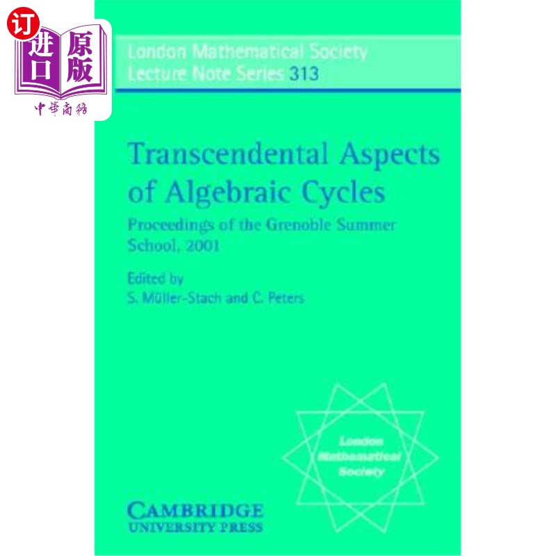 海外直订transcendental aspects of algebraic cycles 代数循环的