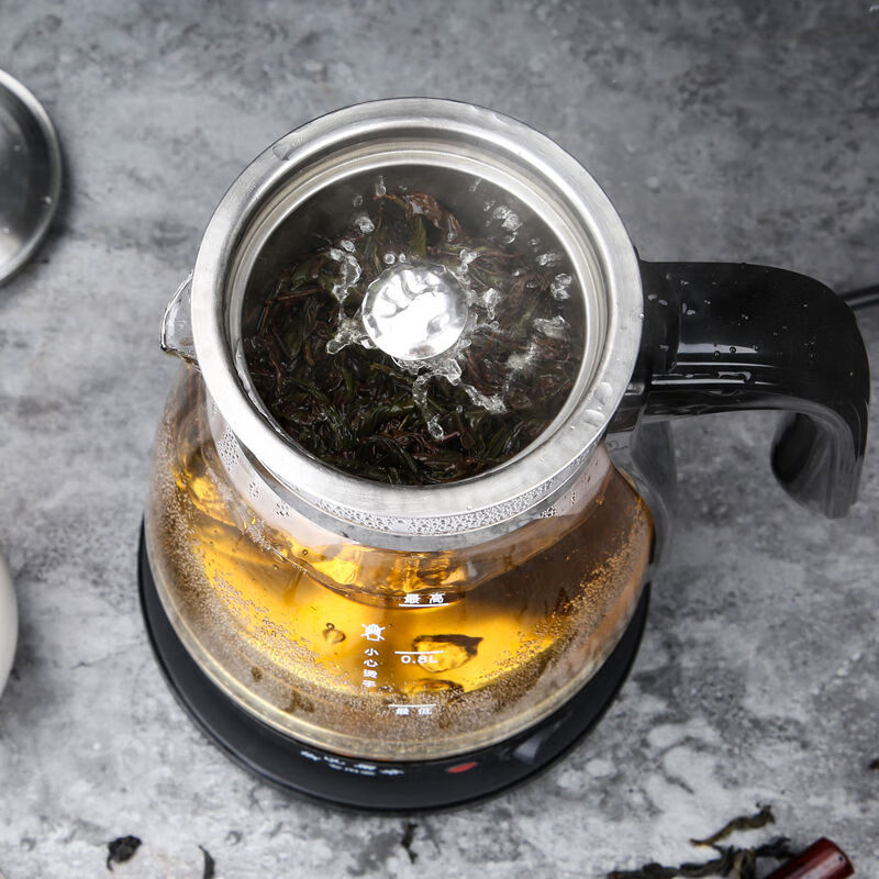 RASW德国品质电热温酒壶家用烫酒黄酒专用温酒器煮酒神器白酒加厚玻璃 4档旋钮-不锈钢【带保温】