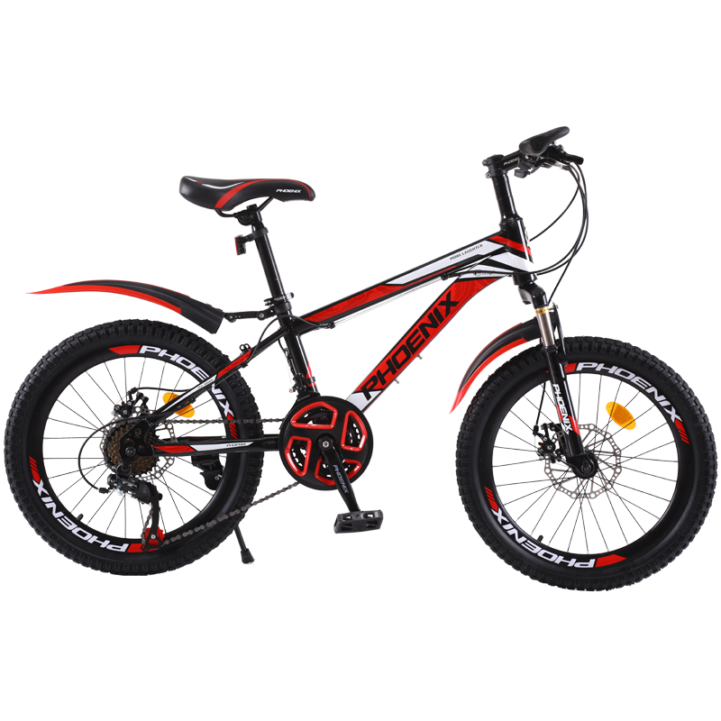凤凰 Phoenix 24寸一体轮山地自行车21速变速减震双碟刹儿童自行车