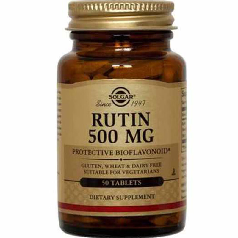 美国进口芦丁片维生素p素食片500mg50片solgar 50粒