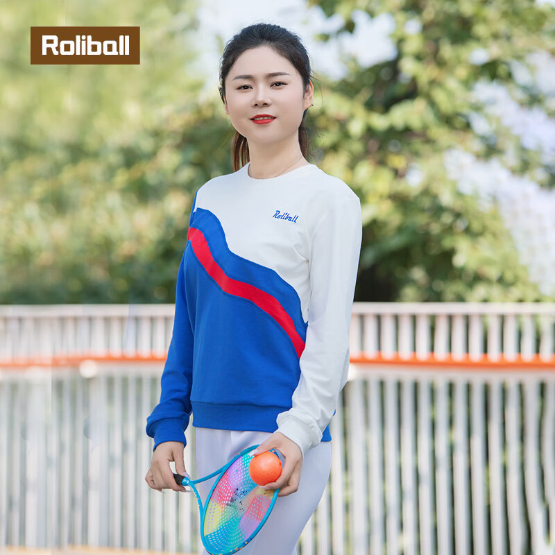 roliball华柔体育太极柔力球2023新款蓝柔卫衣柔力球表演服女士服装