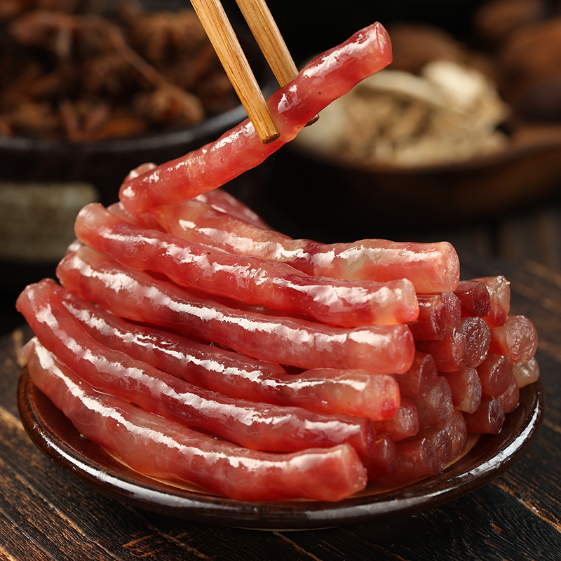 锦城记 甜味小香肠广式腊肠纯肉无淀粉猪肉肠四川特产三七肥瘦肠90g