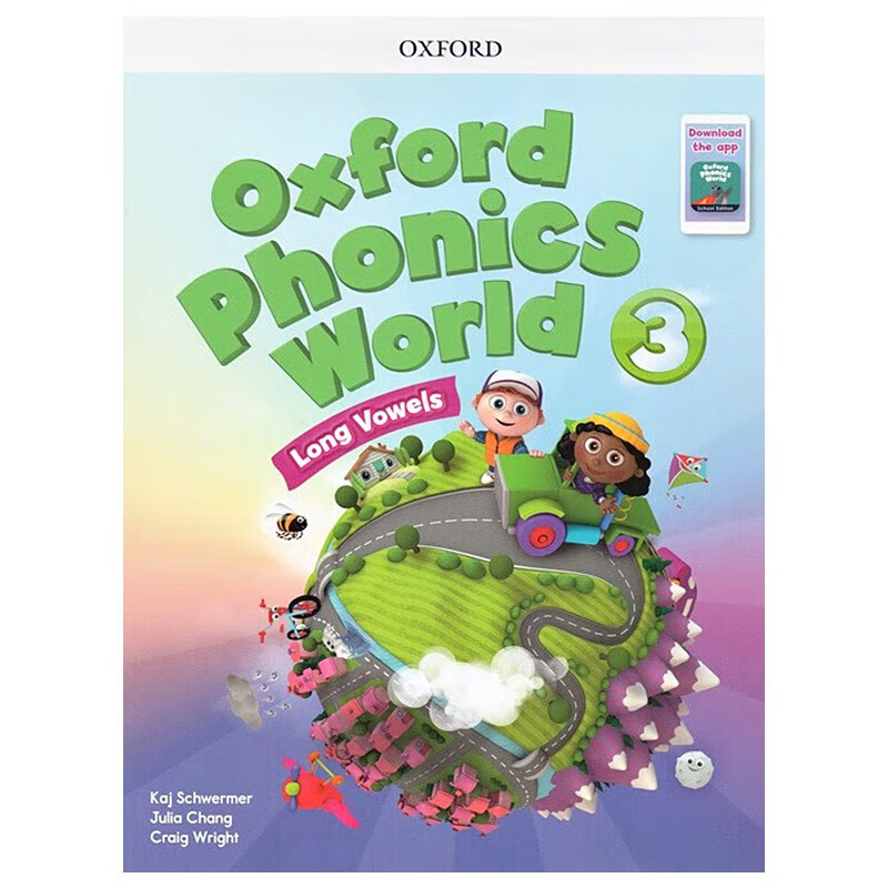 进口英文原版 Oxford Phonics World 3牛津自然拼读教材 英文拼读规则入门学习附APP