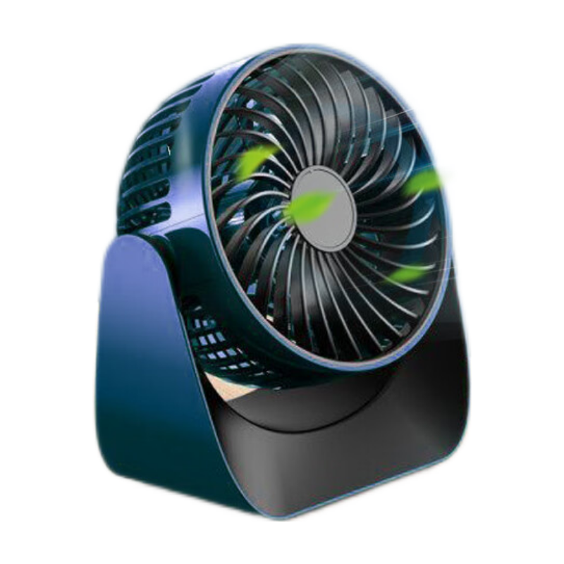 维肯（Viken）【长续航】电风扇迷你小风扇usb充电小型台式桌面办公室学生宿舍床头车载大风力手持小电扇型便携 大风力【深邃蓝】内置2000毫安大电池 F18桌面小风扇