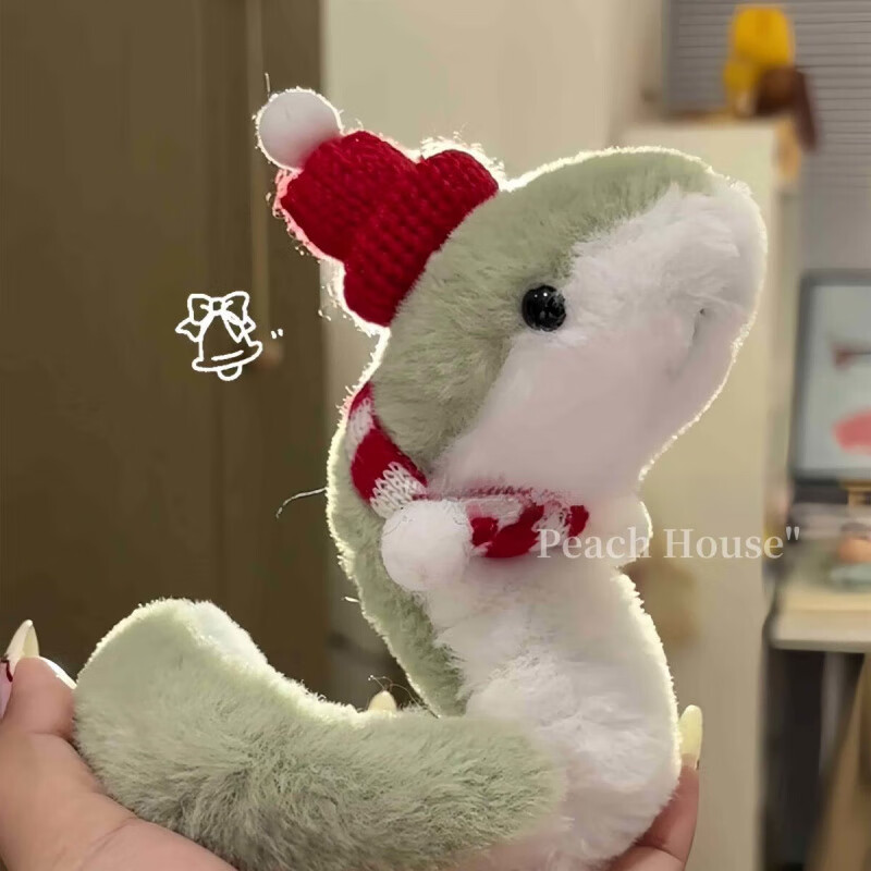 捷域 jieoyeon毛绒小蛇缠绕玩偶可爱蛇年毛绒玩具可弯折小青蛇吉祥物