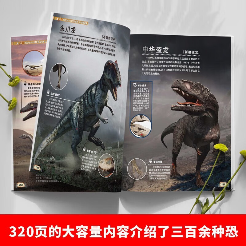 恐龙进化的奥秘+动物世界的奥秘+地球运转的奥秘（精装全套3册）儿童科普百科全书详情图