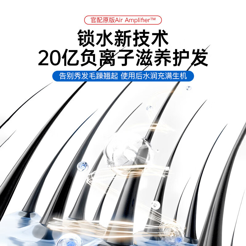 RASW德国吹风机家用静轻音负离子大功率不伤发高速干无叶电吹风护发宿舍婴儿宠物女士专用便携出差旅行 彩陶青【五风嘴】智能控温 全新升级 七夕情人节礼物送女友老婆