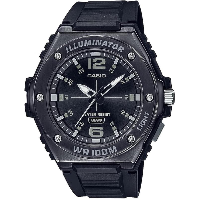 卡西欧(casio)男士手表 运动休闲夜光指针多功能石英男表 防水腕表