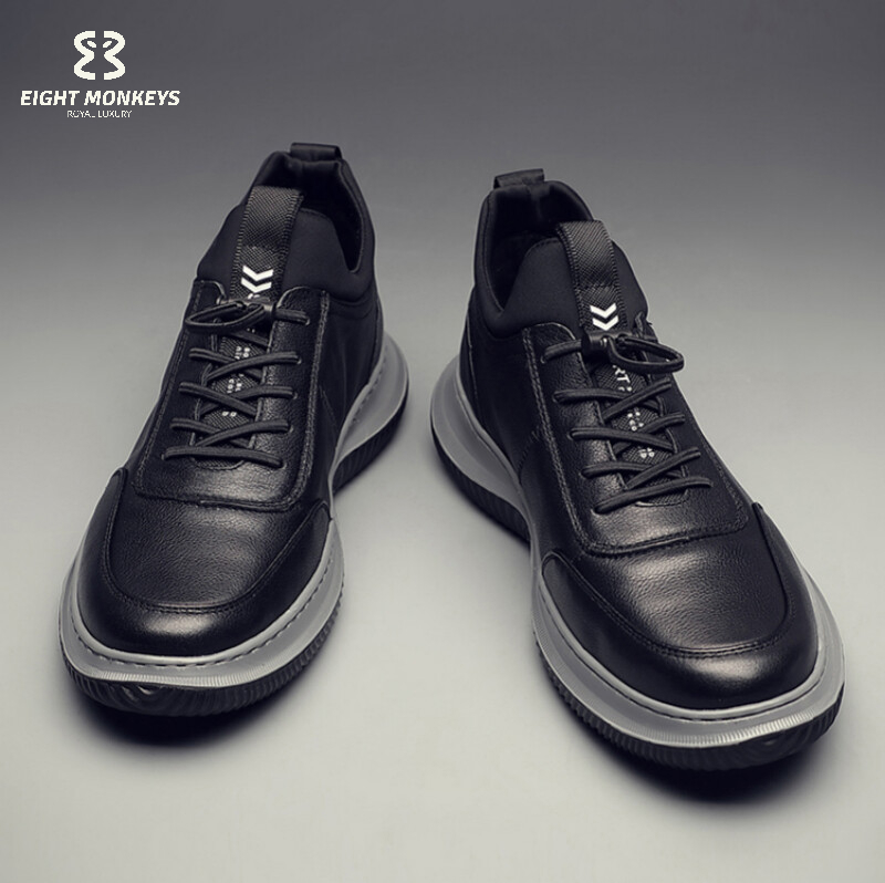 八只猴子(eightmonkeys)品牌运动鞋男新款防滑发泡软底休闲软面跑步鞋