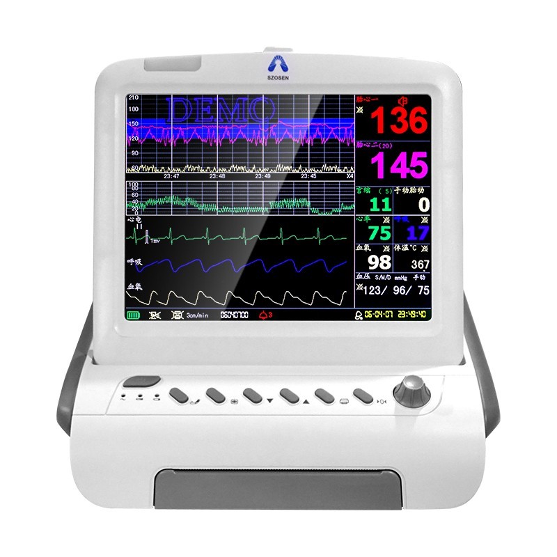 母亲胎儿监护仪多功能母胎心监测医用监听仪器x9便携式心脏监测仪