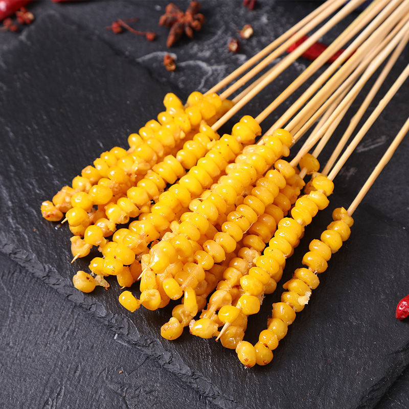 冷冻玉米串铁板烧烤油炸玉米粒小串速冻新鲜甜糯烤串半成品100串 玉米