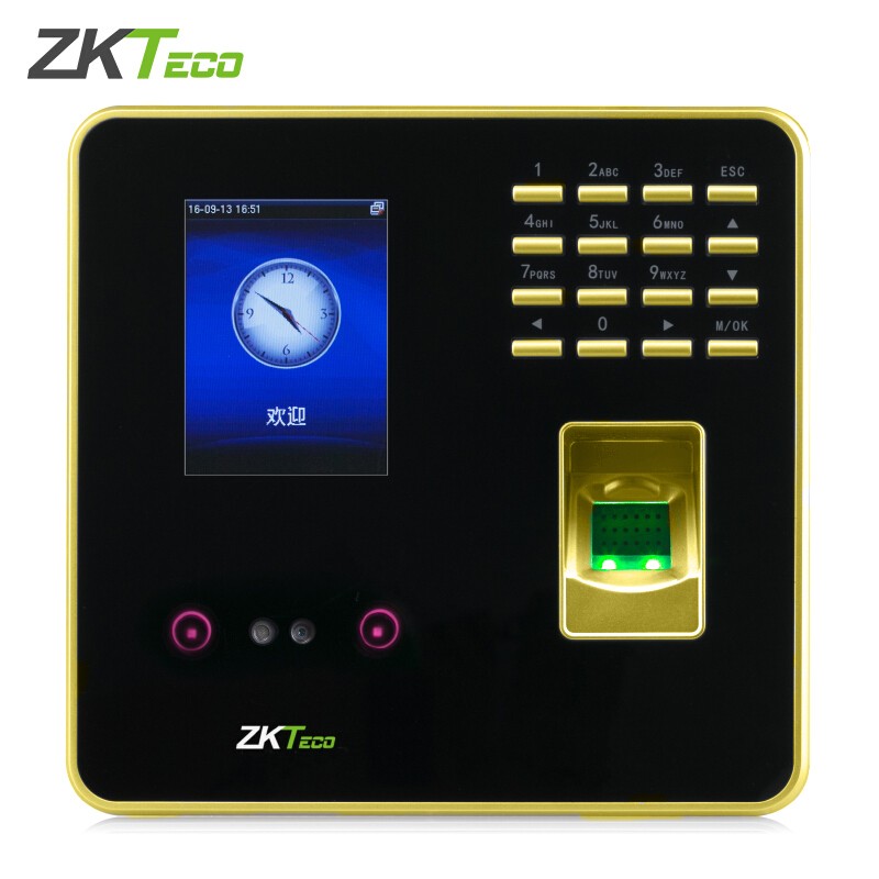熵基科技（ZKTeco） TA660刷人脸面部指纹混合考勤机打卡签到机扫脸 香槟金 标配