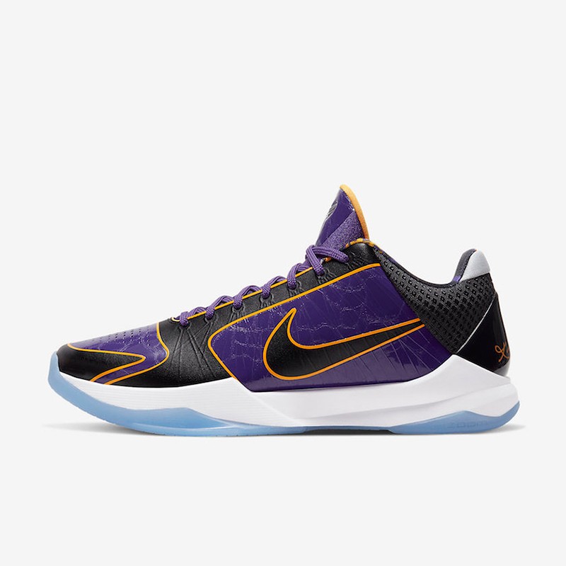 耐克 nike男鞋zk5 protro lakers湖人紫金配色男子实战篮球鞋 cd4991