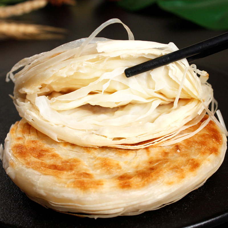 饼胚千层饼半成品家庭装商用烧饼早餐20-40片 老潼关千层饼饼胚20片装