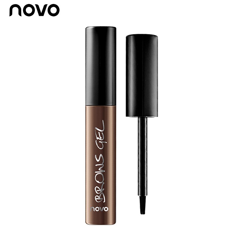 NOVO半永久染眉膏撕拉定型防水持久不易脱色懒人眉笔眉胶 01#深棕色