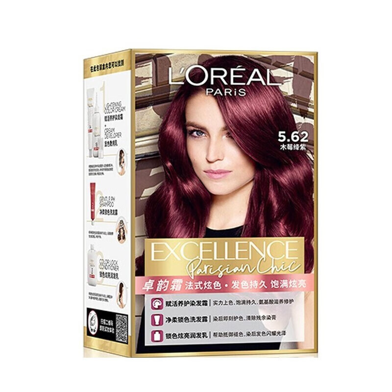 欧莱雅（LOREAL）卓韵霜时尚染发霜染发膏染发剂流行色 家用染发 木莓绛紫5.62使用感如何?