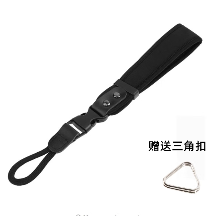 埠帝相机手腕带适用佳能R50单反相机肩带腕带富士XS20索尼康手绳肩带 无标手绳+三角扣