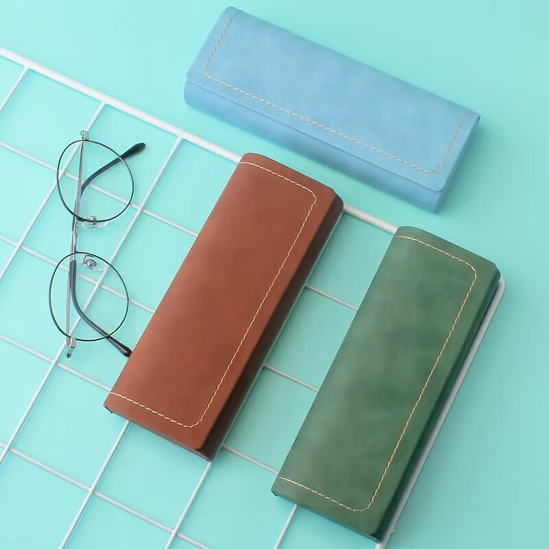 浅语拾光眼镜盒便携女感复古日系抗压大容量眼睛盒子墨镜收纳包男 浅