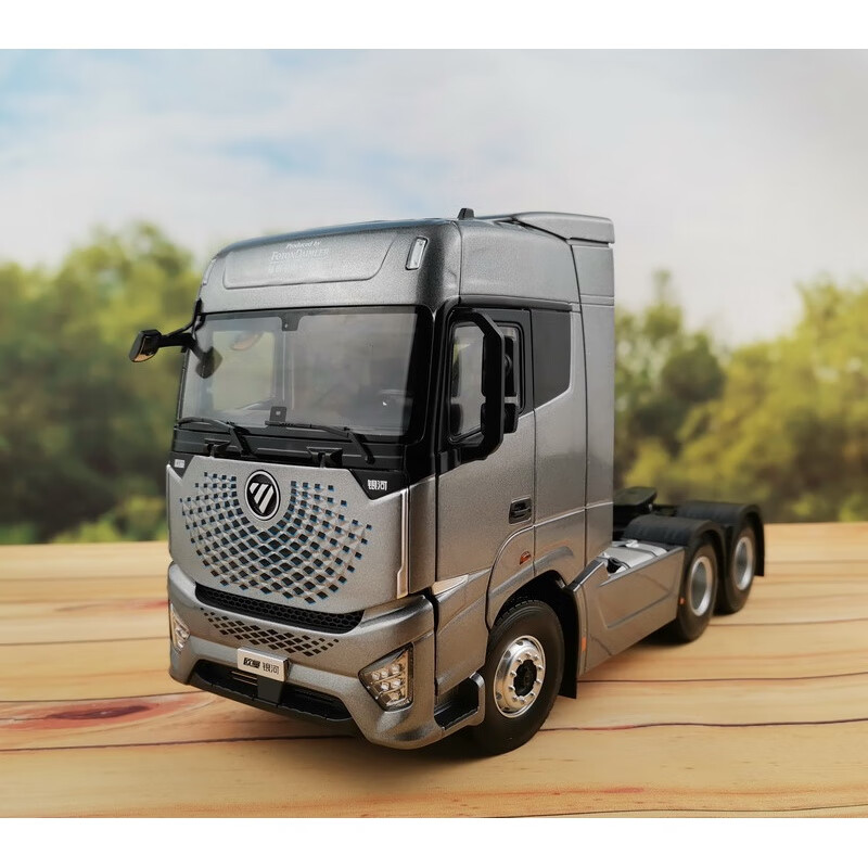 不舍天真1:24半挂卡车原厂欧曼est-a牵引车拖头est模型gtl高端牵 欧曼