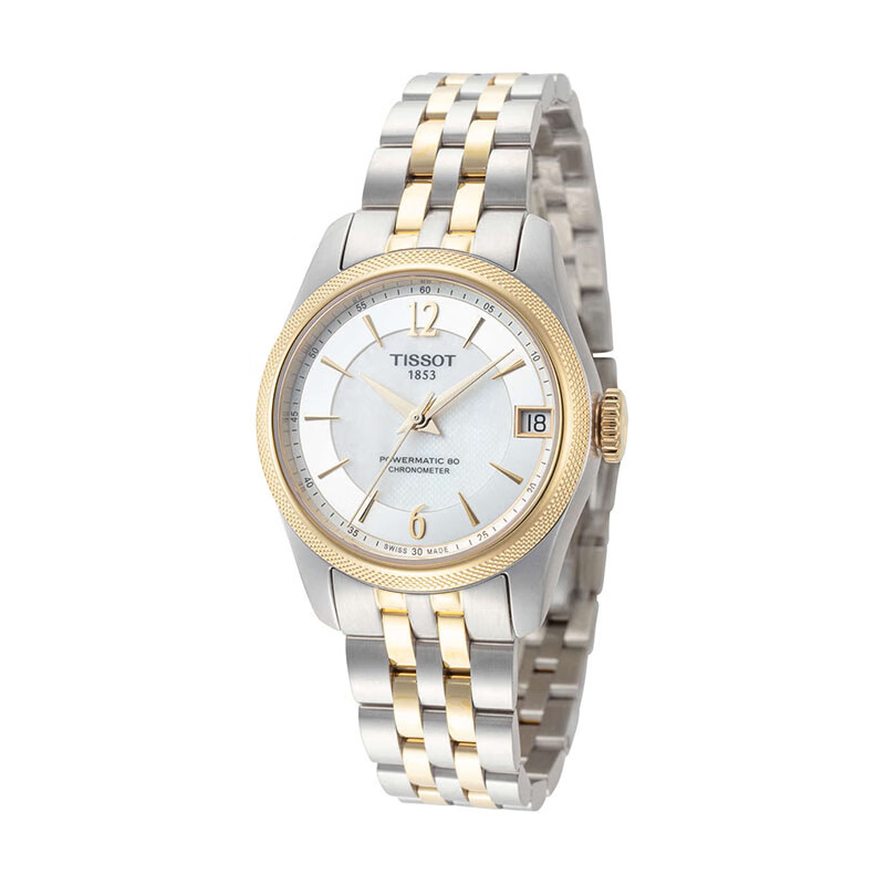 天梭(tissot)女表库图系列白盘自动机械女表送女友t108.208.22.117.00