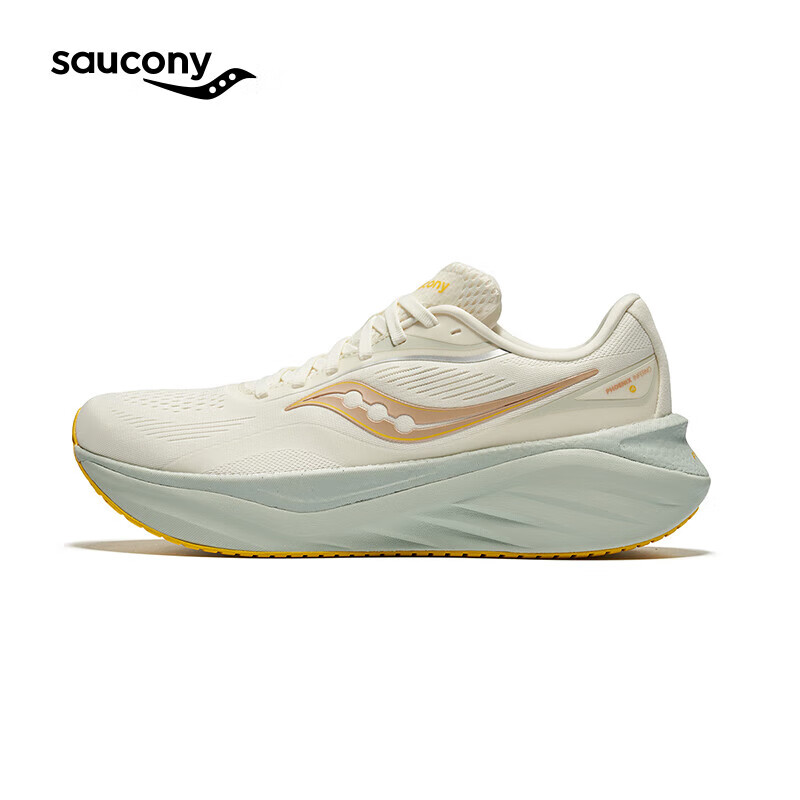 Saucony索康尼火鸟4春季25年新款跑步鞋女缓震舒适训练鞋米咖啡37.5