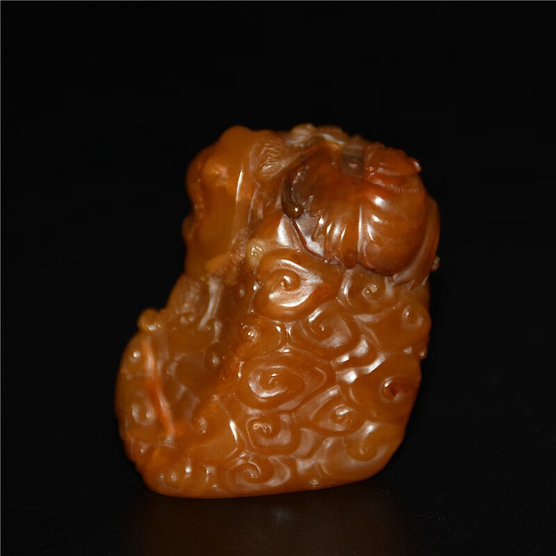 寿山田黄石真品印章福建田黄冻石