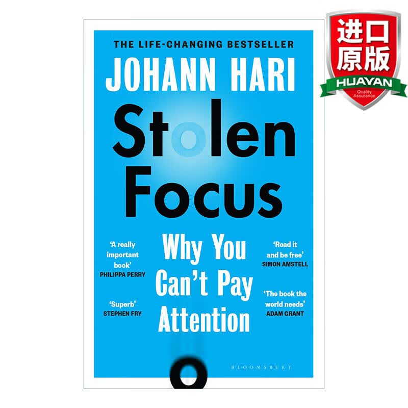 Stolen Focus 英文原版 被偷走的注意力 失联作者约翰·哈里新作 英文版 进口英语原版书籍高性价比高么？