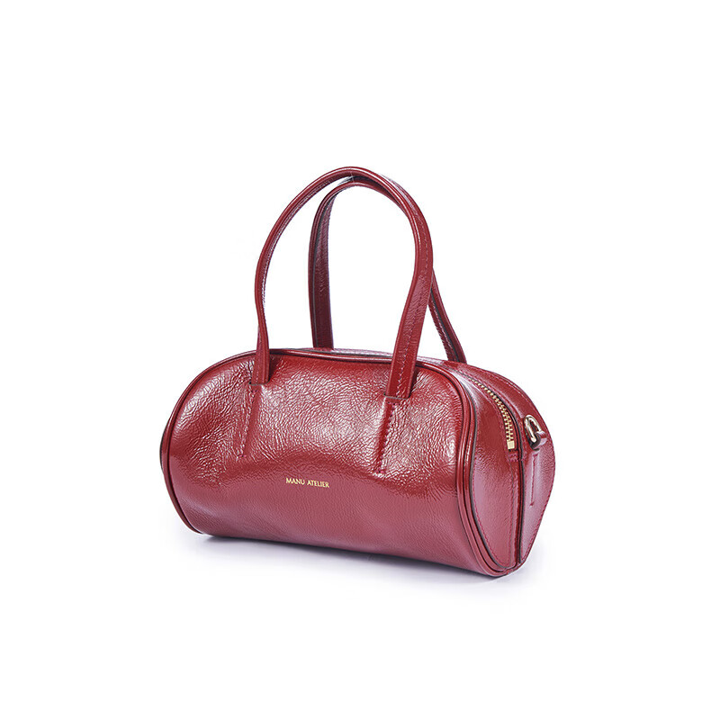 MANU ATELIER MANU ATELIER 马努 单肩包 HOURGLASS BOWLING BAG系列 酒红色