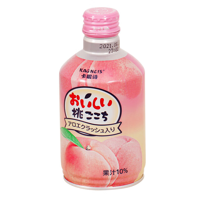 卡昵诗(kagneis)水蜜桃果汁饮料275g 日本进口白桃汁网红果味饮品