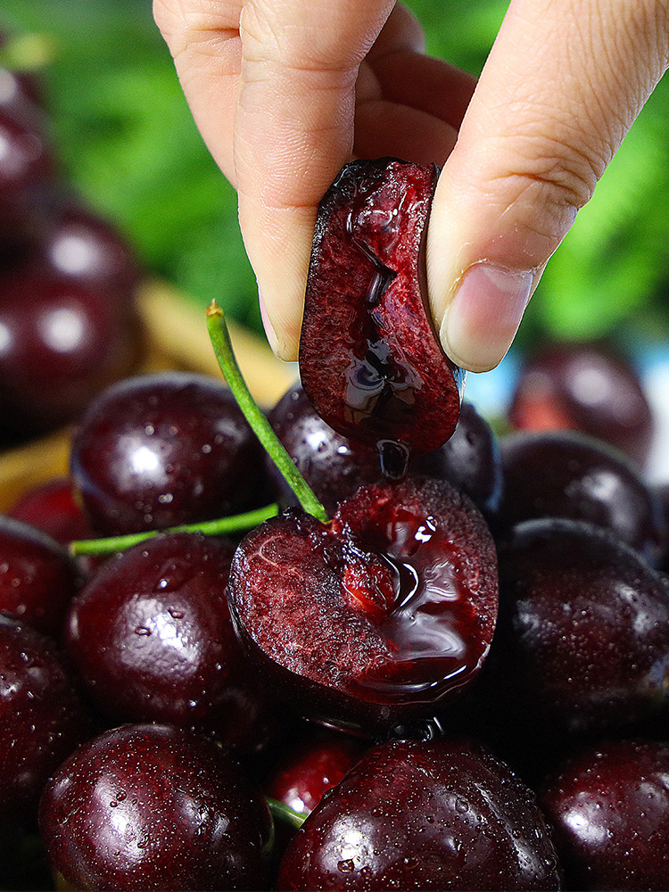 宓蝶*时染(shiran)智利车厘子进口新鲜水果黑珍珠特大水果整箱樱桃3