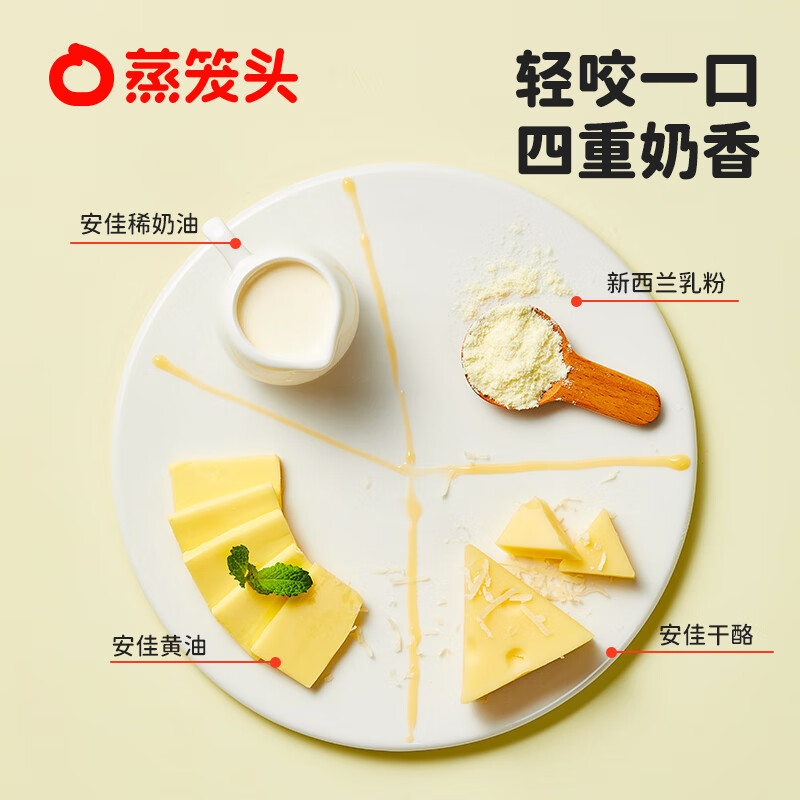 蒸笼头【原制奶酪馒头】儿童无添加营养早餐【贝贝南瓜原制奶酪馒头】 奶酪馒头1袋+南瓜奶酪馒头1袋