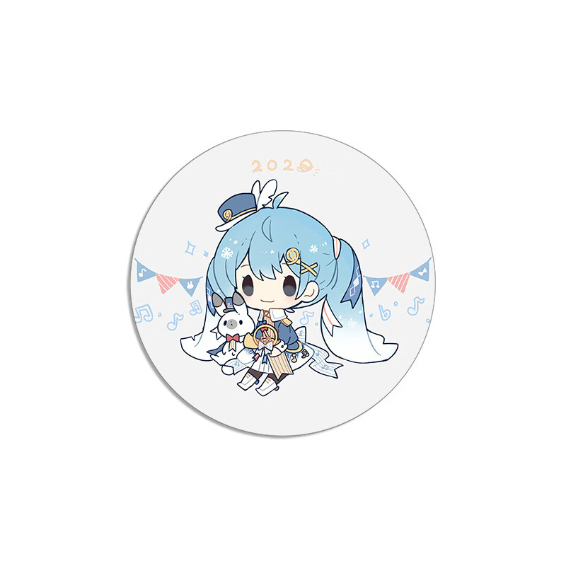 未来徽章 动漫周边胸针细闪磨砂吧唧挂饰学生礼品生日漫展 miku抱兔子