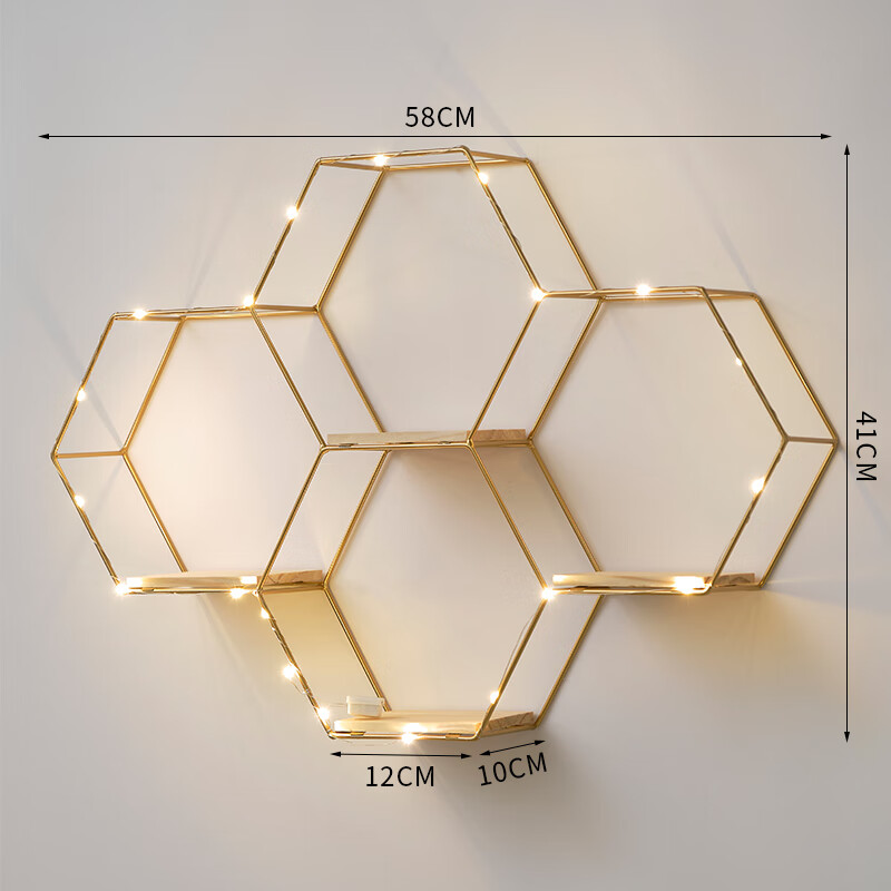 香复居亭广东佛山顺德家具龙江乐从客厅墙上装饰置物架网红餐厅卧室