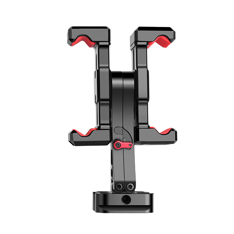 曼比利（Manbily） 双机位手机夹提词器通用相机三脚架云台转接固定夹 【铝合金材质】SP-12双机位手机夹