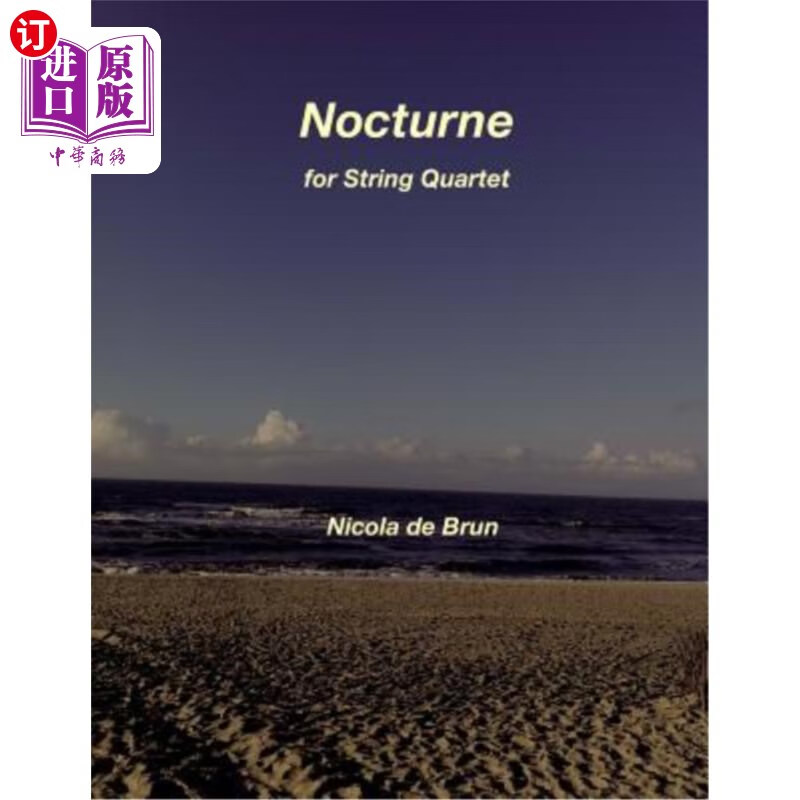 海外直订nocturne for string quartet 弦乐四重奏夜曲