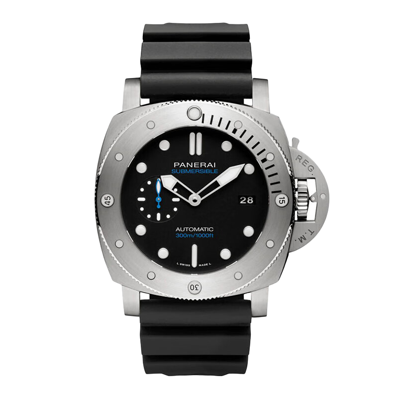 沛納海（Panerai）瑞士手表 潛行系列 自動(dòng)機械男士手腕表47mm【七夕禮物】 橡膠黑色夜光PAM01305