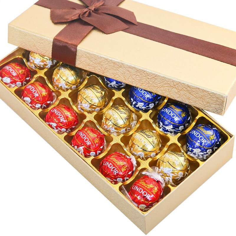 lindt瑞士莲巧克力礼盒lindor软心巧克力喜糖果伴手礼教师节礼物送