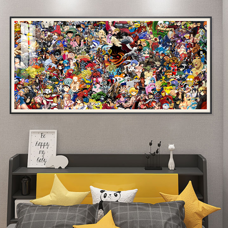 一瓣花瓣海贼王挂画卧室海报挂画日本动漫装饰画海贼王火影七龙珠合集