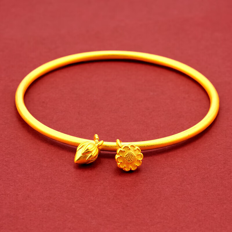 莲子莲蓬手镯 (圈口56)