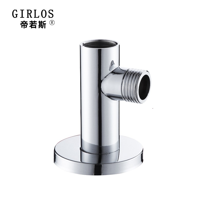 淋浴杆底座/不锈钢 浴室改装配件弯管 a款全铜明装花洒管底座