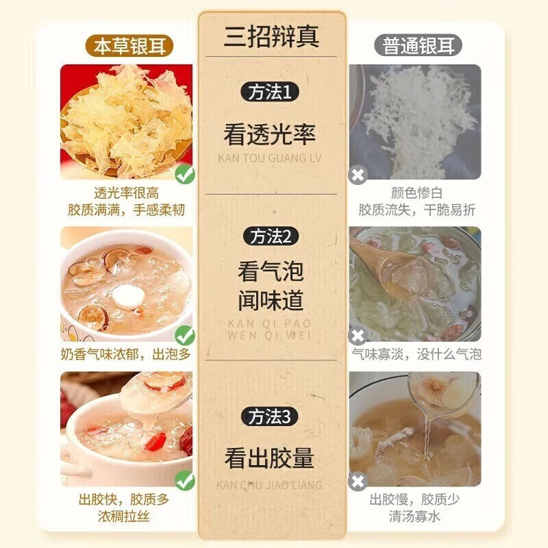 王小珥有机本草银耳免洗免煮焖泡即食鲜银耳有机礼品烧杯伴侣炖孕妇代餐焖烧杯伴侣礼品送父母 有机银耳80g*2罐主图8