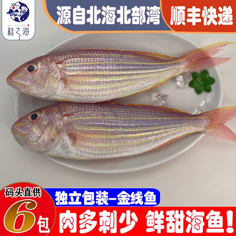北海金线鱼特大深海鱼鲜活海鲜去鳞鳃去内脏免处理新鲜冷冻金三线 6