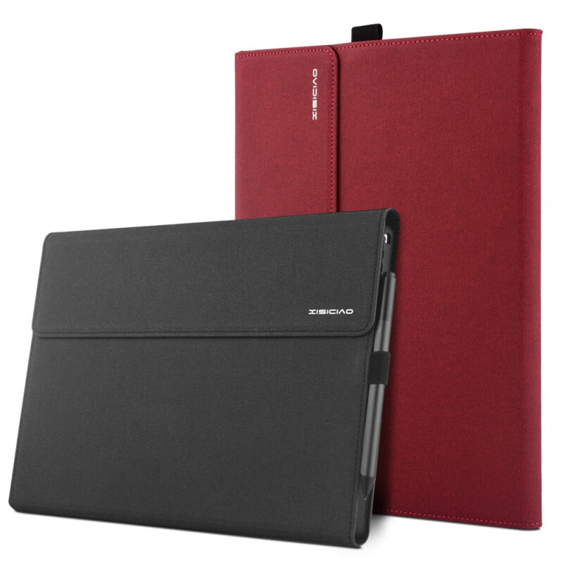 贺杨喻微软surface pro9保护套8/7皮套12.3/13/10.5英寸二合一平板外壳 商务黑【保护套】电容笔+键盘膜 Surface Pro9