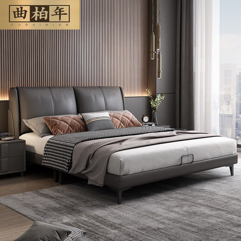 宜家 【官方直销】皮床现代简约1.2米单人床经济型家用1.