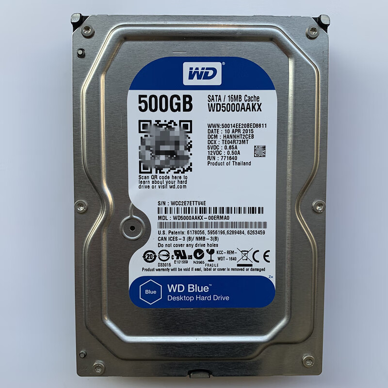 5 500g 台式机电脑硬盘 wd5000aakx