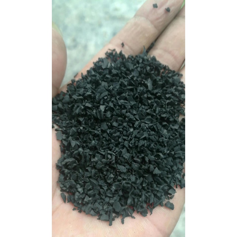 epdm施工地胶室外塑胶地面材料跑道修补 黑色颗粒垫胎材质一袋25kg